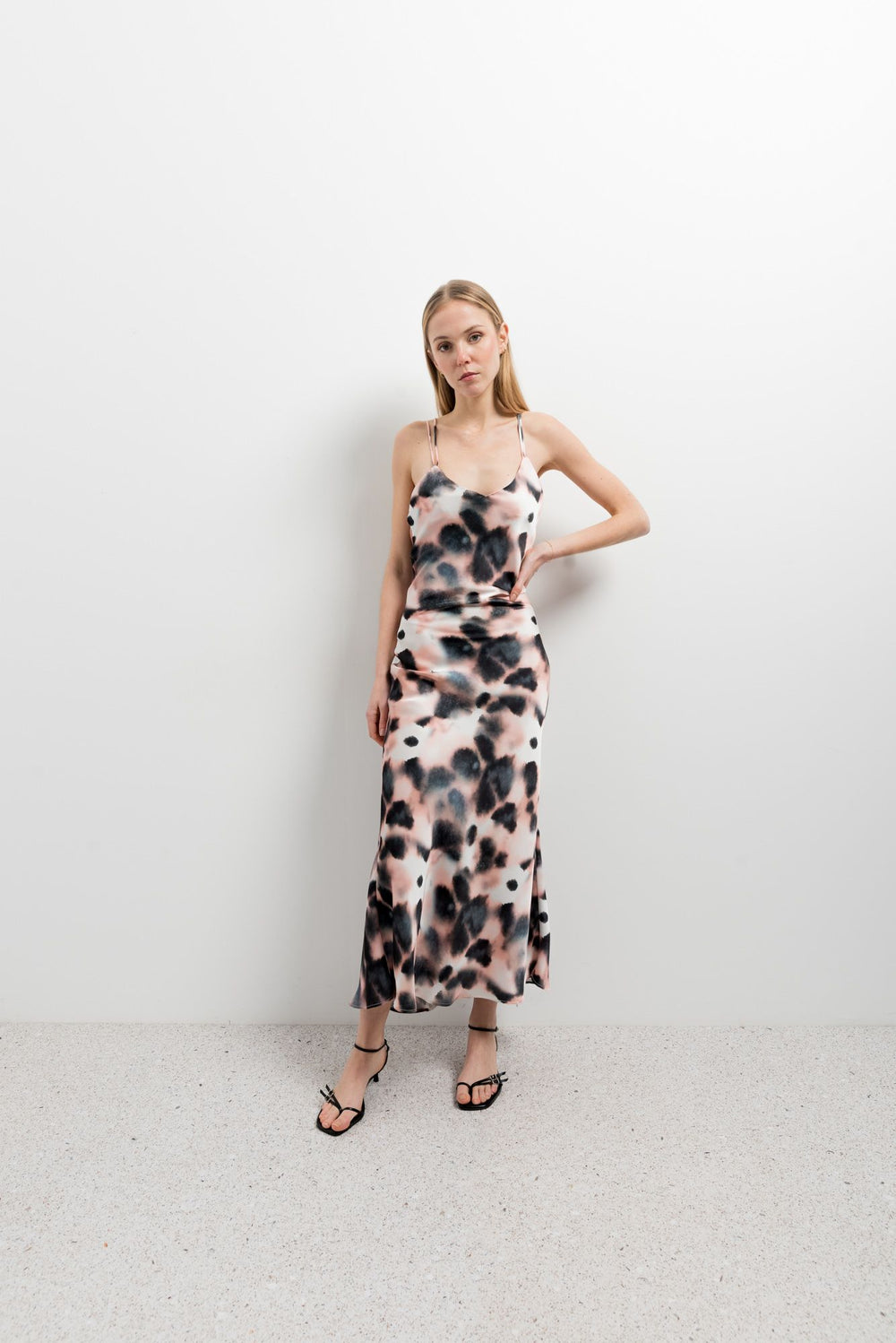 TIE-DYE PRINTED DRESS