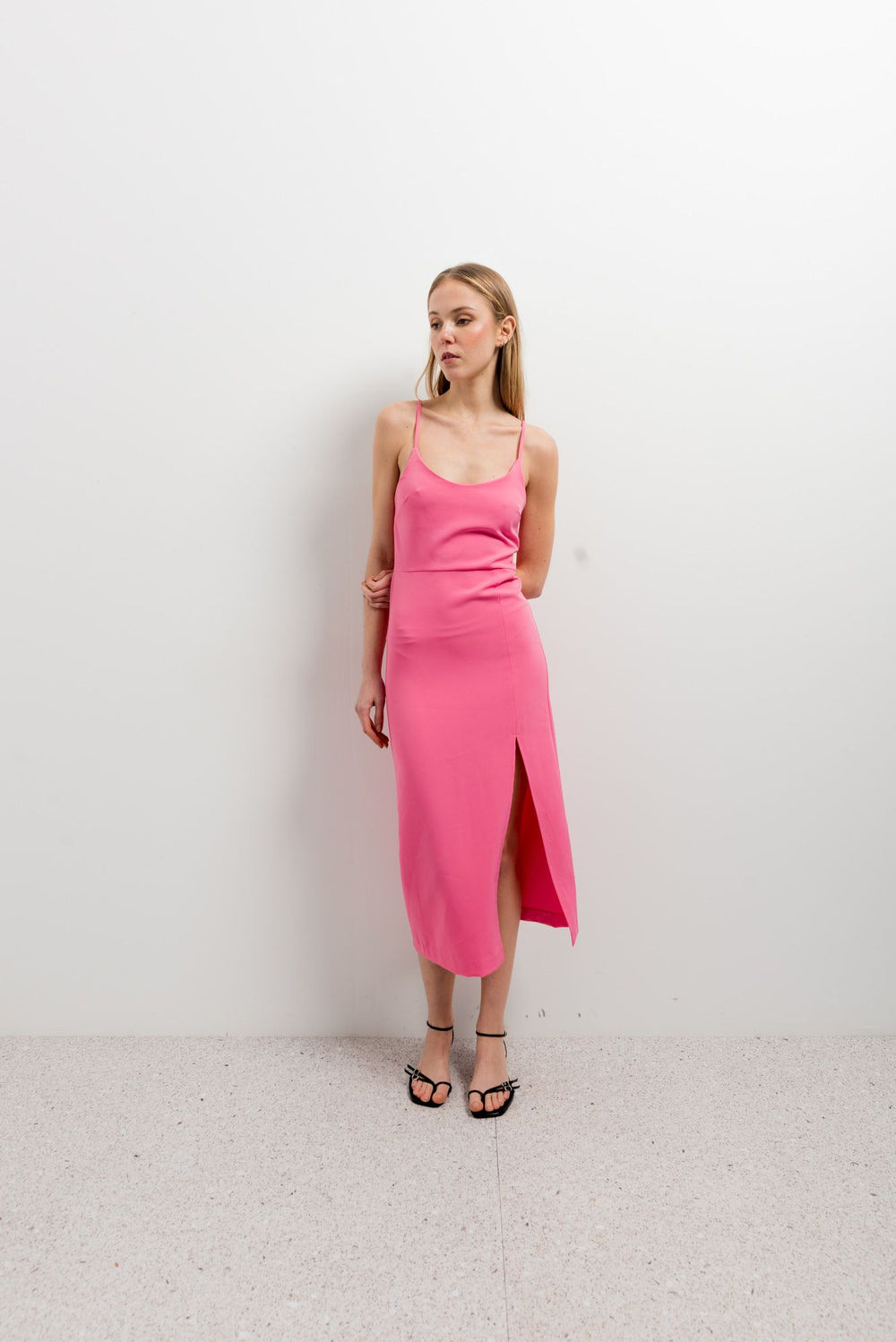 MIDI DRESS WITH STRAPS