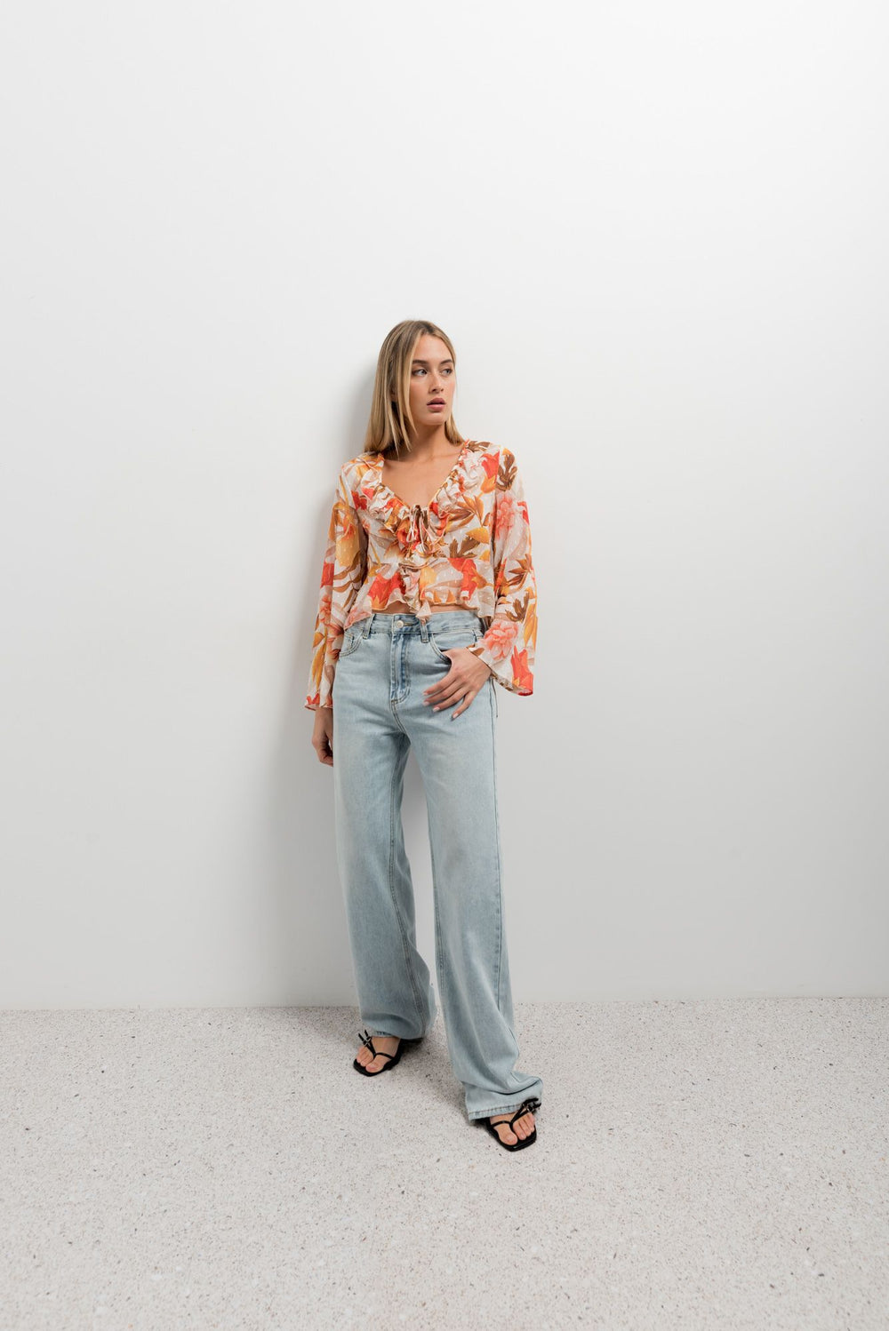 BLOUSE À IMPRIMÉ FLORAL