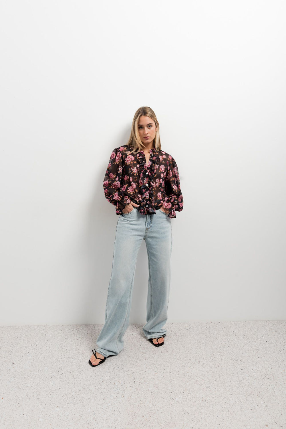 BLOUSE À IMPRIMÉ FLORAL