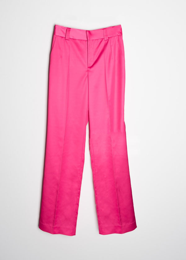 SATIN STRAIGHT PANTS