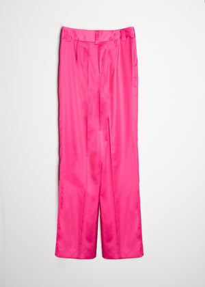 SATIN STRAIGHT PANTS