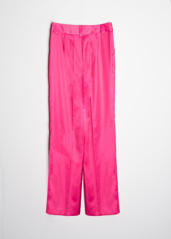 SATIN STRAIGHT PANTS