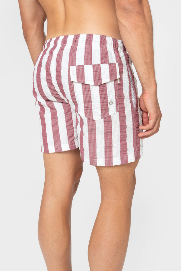 BAÑADOR RAYA SEERSUCKER ROJA