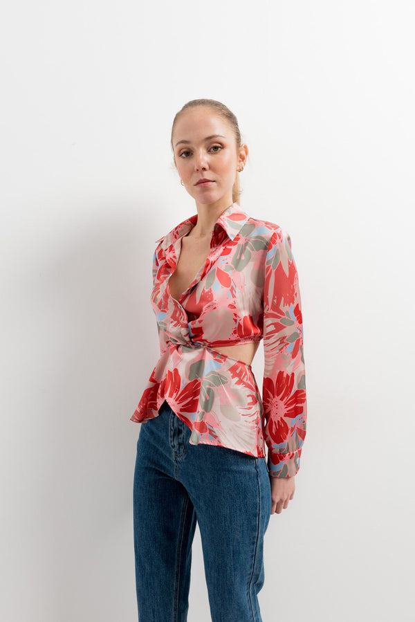 PRINTED CUT OUT SHIRT