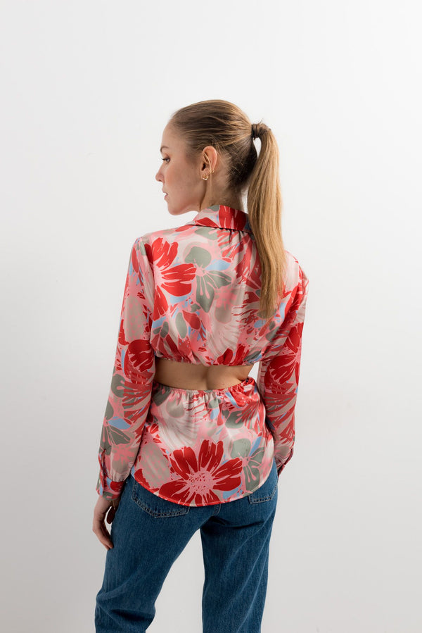 PRINTED CUT OUT SHIRT