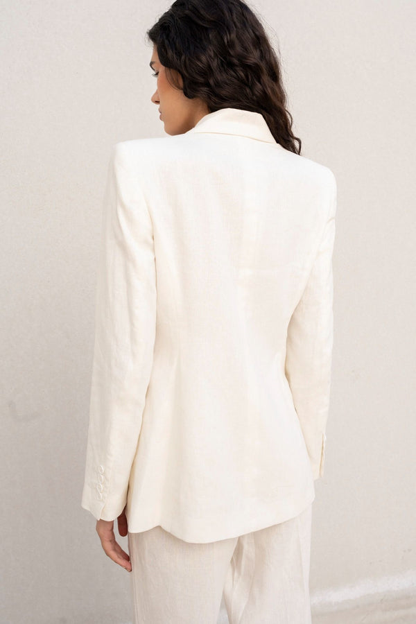 BLAZER EN LIN BRUT