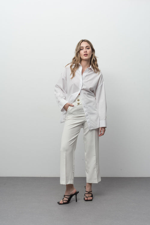 TROUSERS WITH GOLD BUTTONS