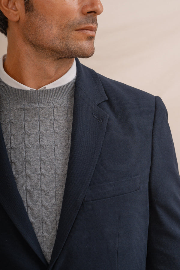 BLAZER CASUAL ESTRUCTURA MARINA