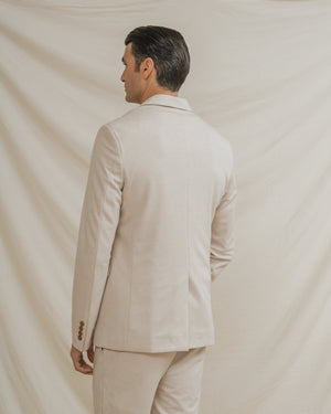 BLAZER CASUAL ESTRUCTURA BEIGE