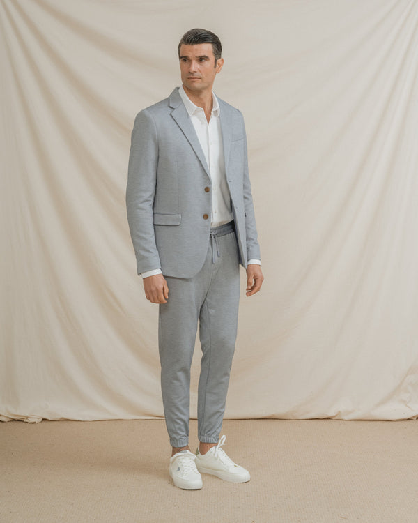 BLAZER CASUAL ESTRUCTURA CELESTE