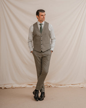 CHALECO TRAJE VERDE