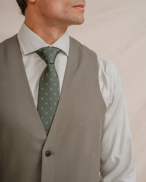 CHALECO TRAJE VERDE