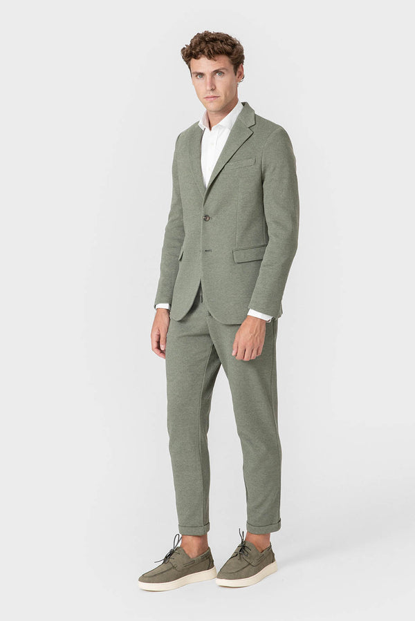 CHAQUETA TRAJE PUNTO VERDE