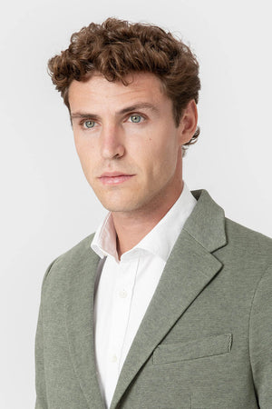 CHAQUETA TRAJE PUNTO VERDE