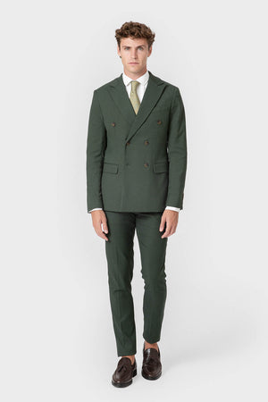 CHAQUETA CRUZADA TRAJE VERDE