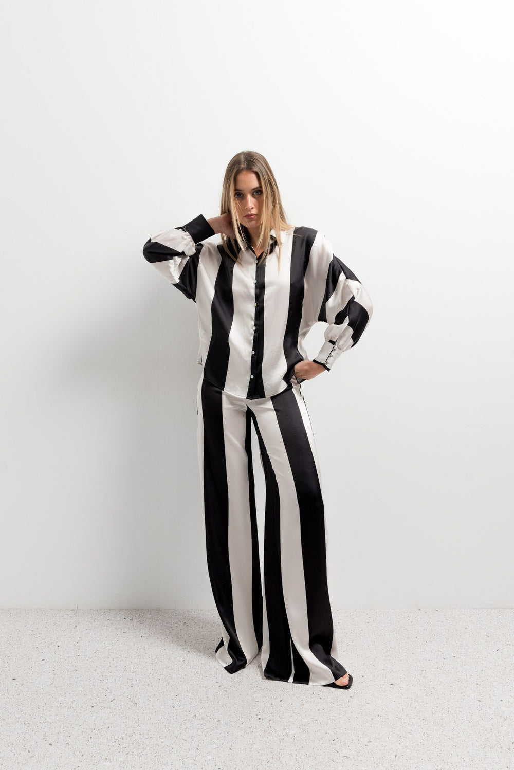 CHEMISE EN SATIN IMPRIMÉE