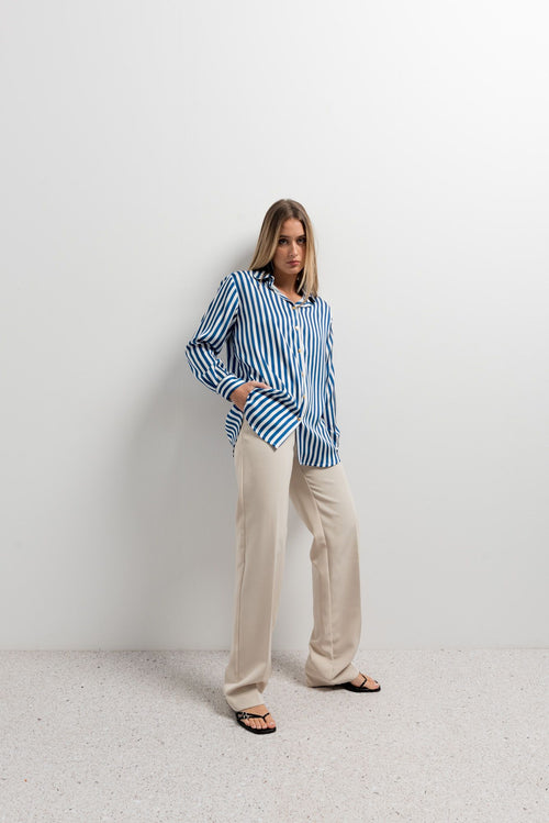 CHEMISE EN SATIN IMPRIMÉE