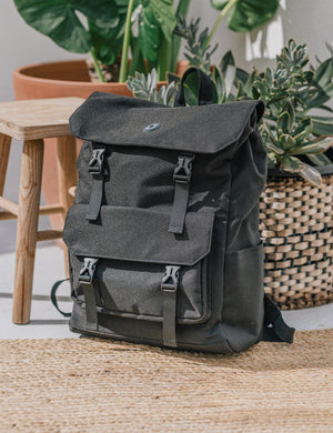 MOCHILA NEGRA SOLAPA