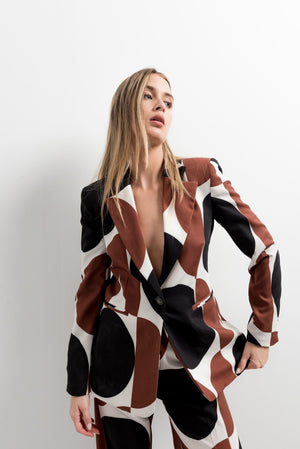 PRINTED BLAZER