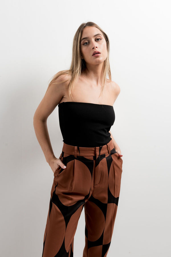 PANTALON À IMPRIMÉ GÉOMÉTRIQUE