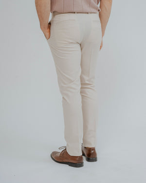 PANTALÓN CASUAL TRAJE PINZAS BEIGE