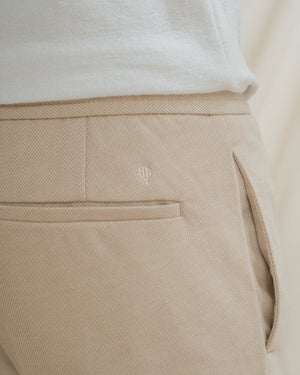 PANTALÓN TRAJE JOGGER CASUAL BEIGE