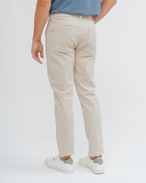 PANTALÓN 5 BOLSILLOS SLIM BEIGE