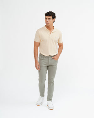 PANTALÓN 5 BOLSILLOS SLIM VERDE