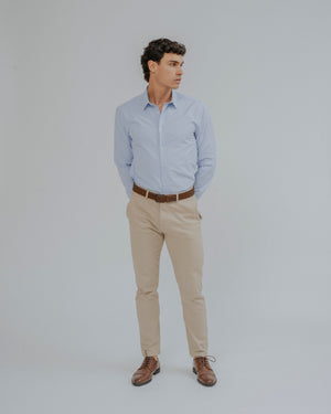 CHINO SLIM PIQUÉ BEIGE