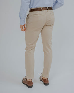 CHINO SLIM PIQUÉ BEIGE