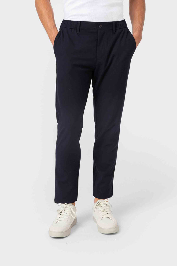 PANTALÓN CASUAL GOMA VESTIR AZUL