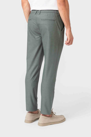 PANTALÓN CASUAL GOMA VESTIR VERDE