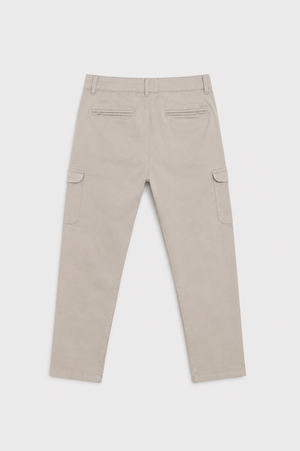 PANTALÓN CHINO SLIM PINZAS CARGO GRÍS