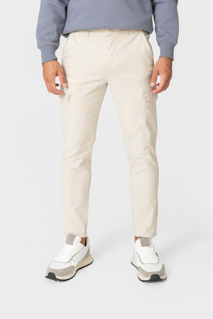 PANTALÓN CHINO CARGO BEIGE