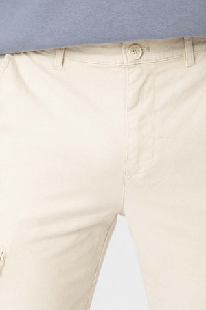 PANTALÓN CHINO CARGO BEIGE