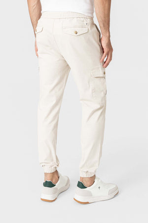 PANTALÓN JOGGER CARGO BEIGE