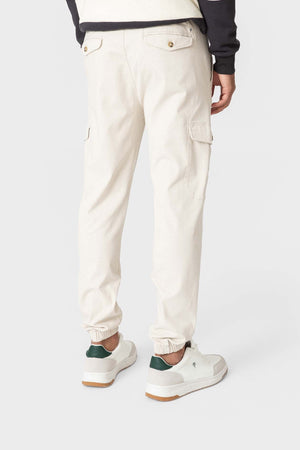 PANTALÓN JOGGER CARGO BEIGE