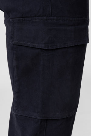 PANTALÓN CHINO CARGO PINZAS MARINO