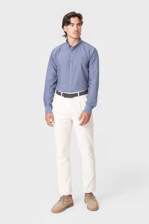 PANTALÓN CHINO PINZAS BEIGE