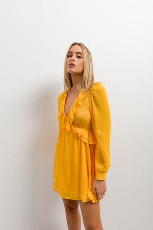 MINI DRESS WITH RUFFLES