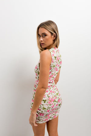 Floral print dress