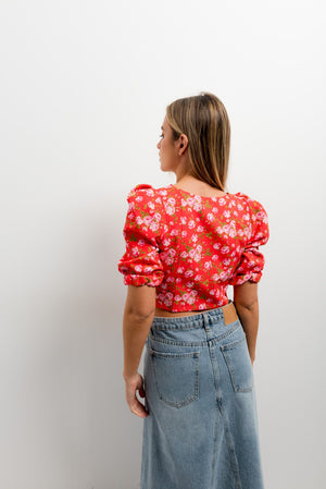 FLOWER PRINT TOP
