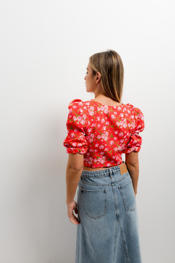 FLOWER PRINT TOP