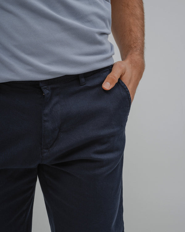 BERMUDA CHINO AZUL