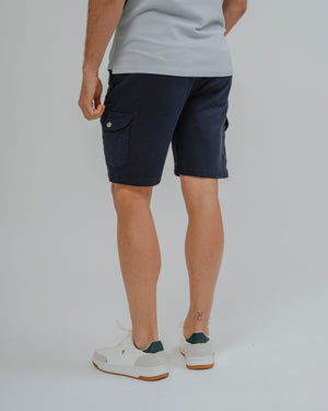 BERMUDA CHINO CARGO AZUL