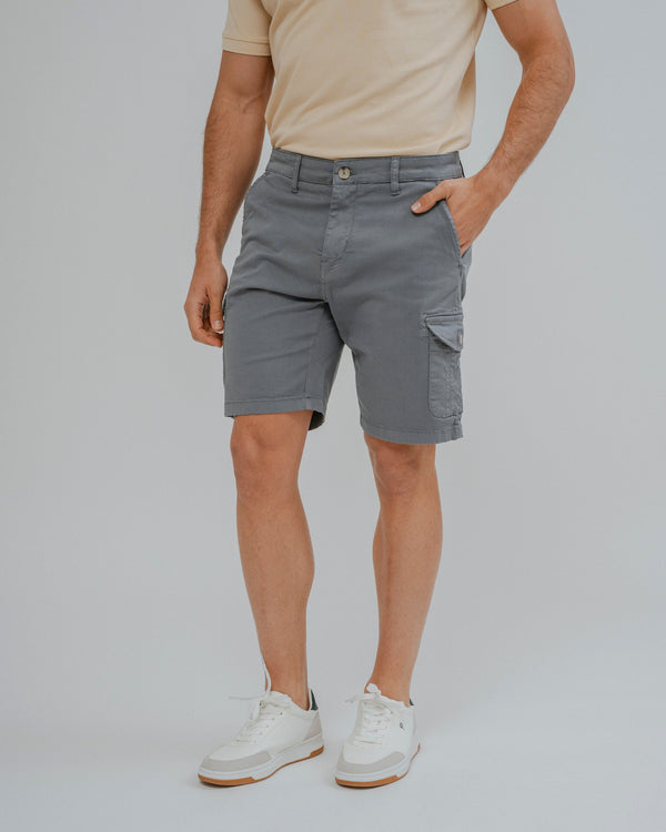 BERMUDA CHINO CARGO CELESTE