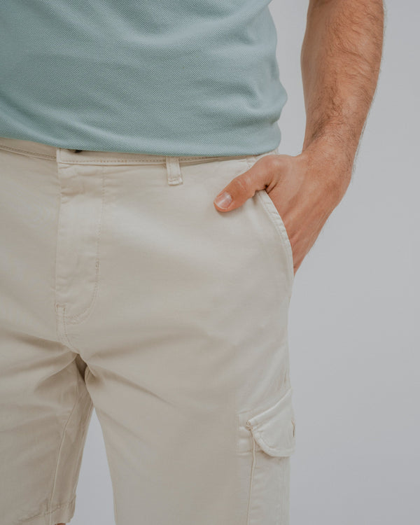BERMUDA CHINO CARGO BEIGE