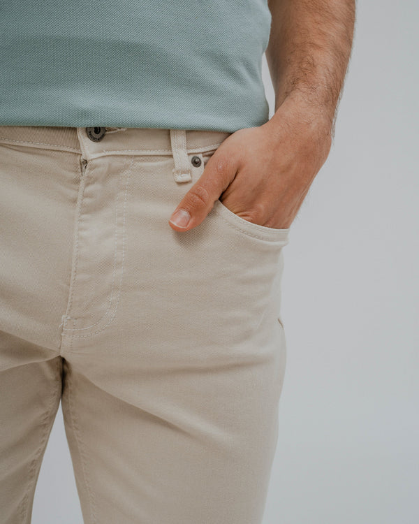 BERMUDA 5 BOLSILLOS BEIGE