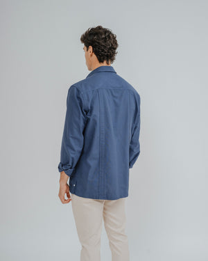 CAMISA CUBANA AZUL